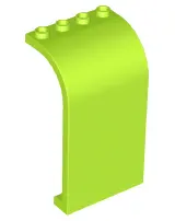 Lime Panel 3 x 4 x 6 Curved Top