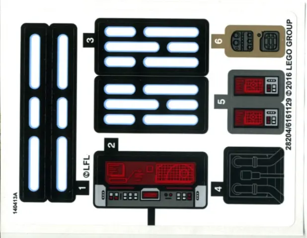 Sticker Sheet for Set 75156 - International Version - (28204/6161129)