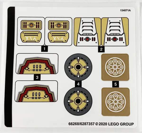 Sticker Sheet for Set 71702 - (66268/6287357)