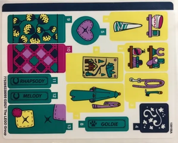 Sticker Sheet for Set 41683 - (77539/6338095)