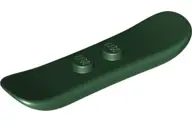 Dark Green Minifigure, Utensil Snowboard Small