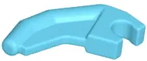 Azure Barb / Claw / Horn / Tooth with Clip, Angled