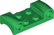 Green Vehicle, Mudguard 2 x 4 with Headlights and Curved Fenders