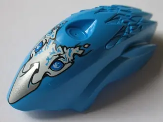 Dark Azure Flywheel Fairing Bird Shape with Silver Beak Voom Voom Pattern