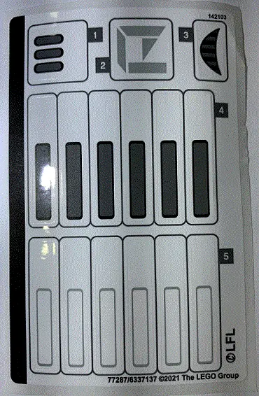 Sticker Sheet for Set 75305 - (77287/6337137)