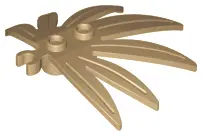 Dark Tan Plant Leaves 6 x 5 Swordleaf with Open O Clip Thick
