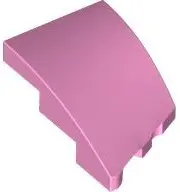 Pink Wedge 3 x 2 Left No Studs