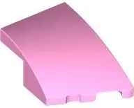 Pink Wedge 3 x 2 Right No Studs