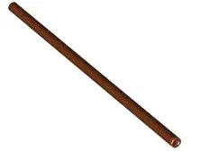 Reddish Brown Hose, Rigid 3mm D. 11L / 8.8cm