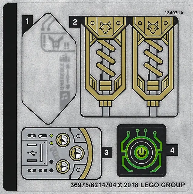 Sticker Sheet for Set 72005 - (36975/6214704)