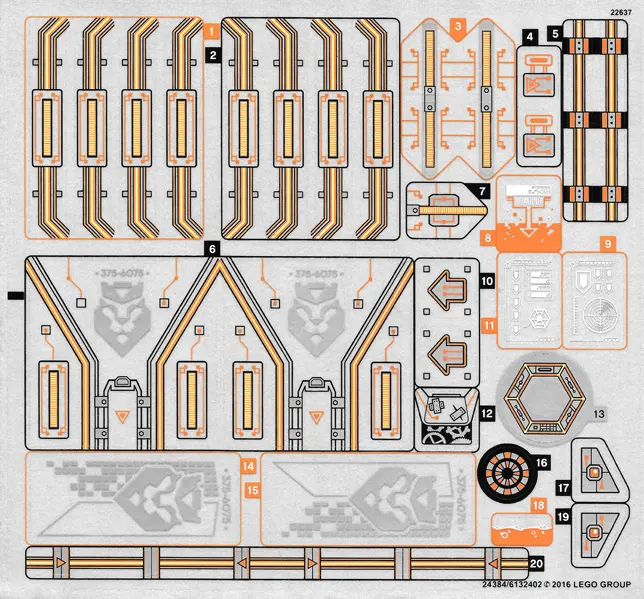 Sticker Sheet for Set 70317 - (24384/6132402)
