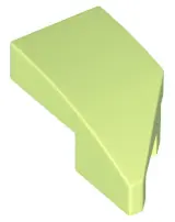 Yellowish Green Wedge 2 x 1 x 2/3 Left