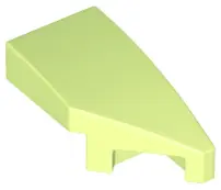Yellowish Green Wedge 2 x 1 x 2/3 Right