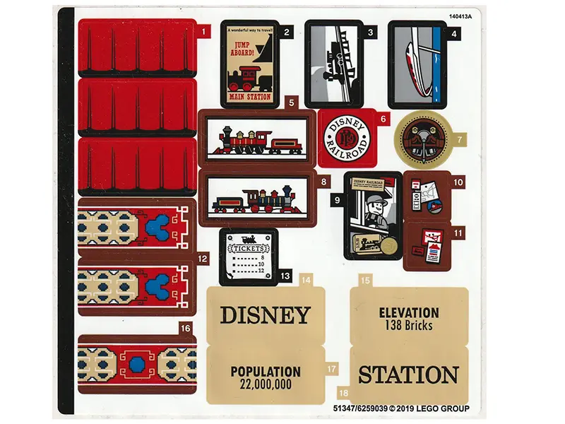Sticker Sheet for Set 71044, Sheet 1 - (51347/6259039)
