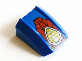 Blue Slope, Curved 2 x 2 Lip with Web and Headlight Pattern