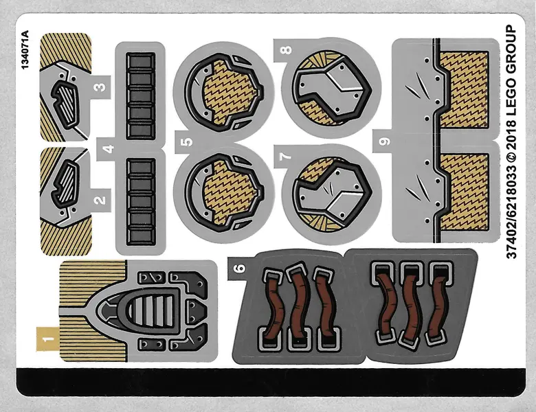 Sticker Sheet for Set 76099 - (37402/6218033)