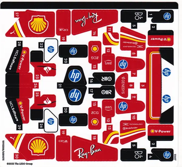 Sticker Sheet for Set 77242 - International Version - (10115308/6581075)
