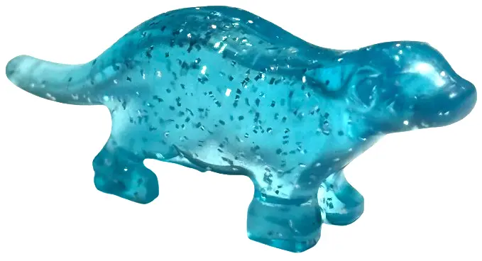 Glitter Trans-Light Blue River Otter