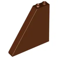 Reddish Brown Slope 55 6 x 1 x 5 without Bottom Stud Holders