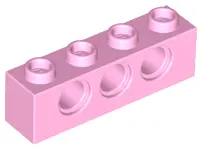 Bright Pink Technic, Brick 1 x 4 with Holes