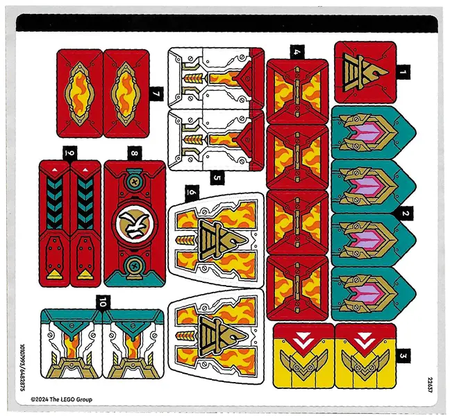 Sticker Sheet for Set 80057 - (10107993/6482875)