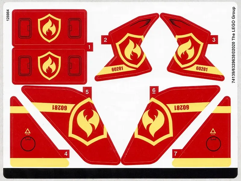 Sticker Sheet for Set 60281 - (74139/6329638)