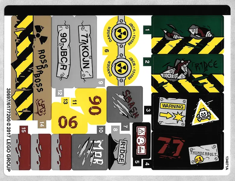 Sticker Sheet for Set 76078 - (30697/6177200)