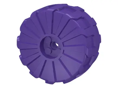 Dark Purple Wheel Hard Plastic Large (54mm D. x 30mm)