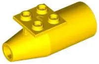 Yellow Engine, Smooth Large, 2 x 2 Thin Top Plate