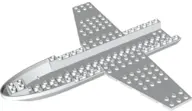 White Aircraft Fuselage Forward Bottom Curved 6 x 24 x 1 1/3 with 4 x 21 Recessed Center and 12 x 6 