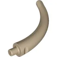 Dark Tan Dinosaur Tail End Section / Horn