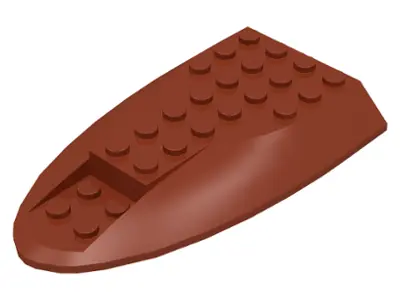 Reddish Brown Aircraft Fuselage Aft Section Curved Top 6 x 10