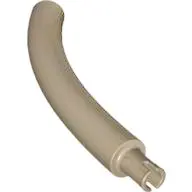 Dark Tan Dinosaur Tail / Neck Middle Section with Bar Hole and Technic Pin