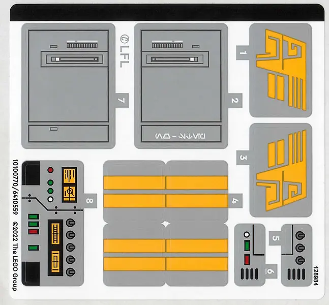 Sticker Sheet for Set 75338 - (10100770/6410559)