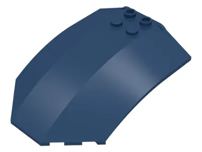 Dark Blue Windscreen 8 x 6 x 2 Curved Sloped Sides