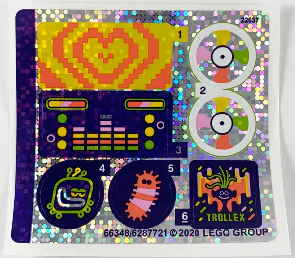 Sticker Sheet for Set 41250, Holographic Mirrored - (66348/6287721)