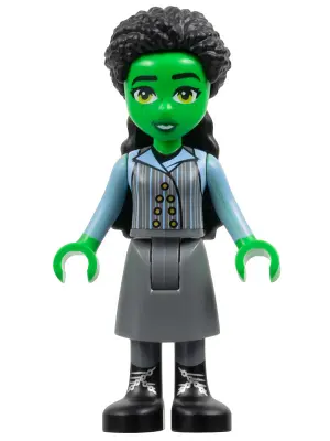 Elphaba - Dark Bluish Gray Skirt, Black Boots