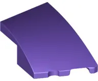 Dark Purple Wedge 3 x 2 Right No Studs