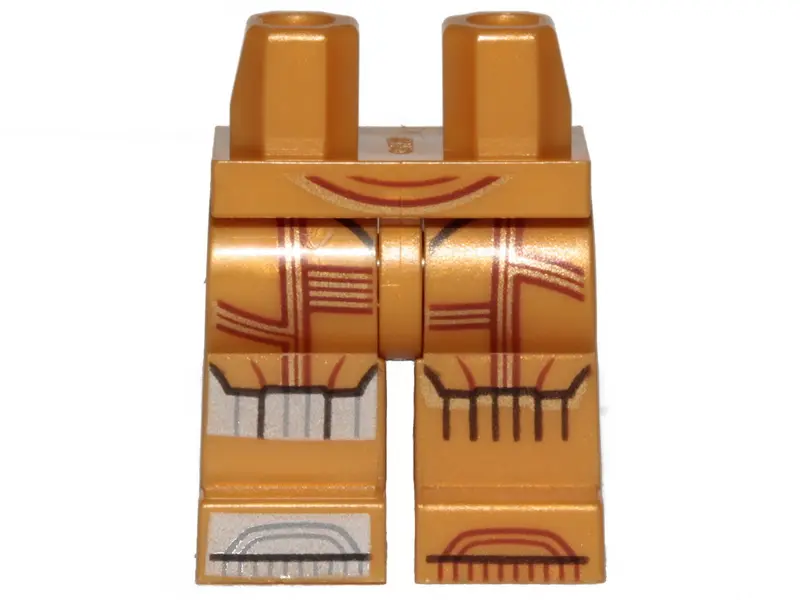 Gold Hips and Legs with SW C-3PO Droid with Silver Right Toe Pattern