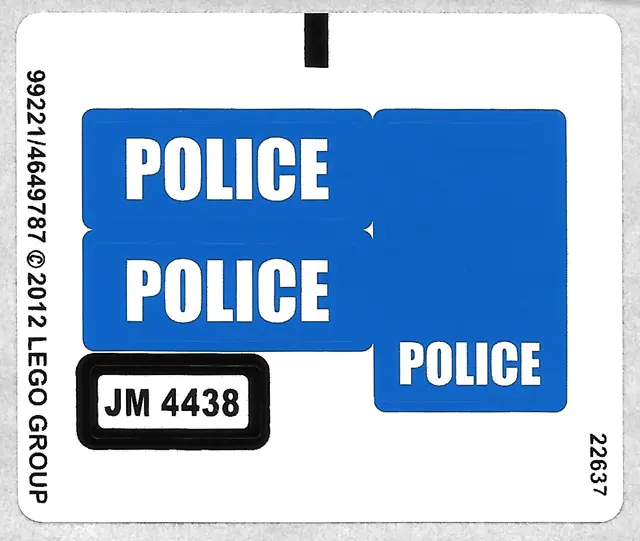 Sticker Sheet for Set 4438 - (99221/4649787)