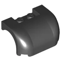 Black Vehicle, Mudguard 3 x 4 x 1 2/3 Curved