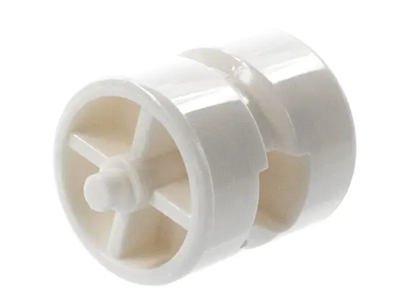 White Wheel Center Wide with Stub Axles (Tricycle)