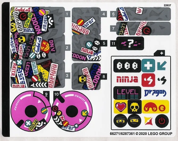 Sticker Sheet for Set 71710 - (66271/6287361)