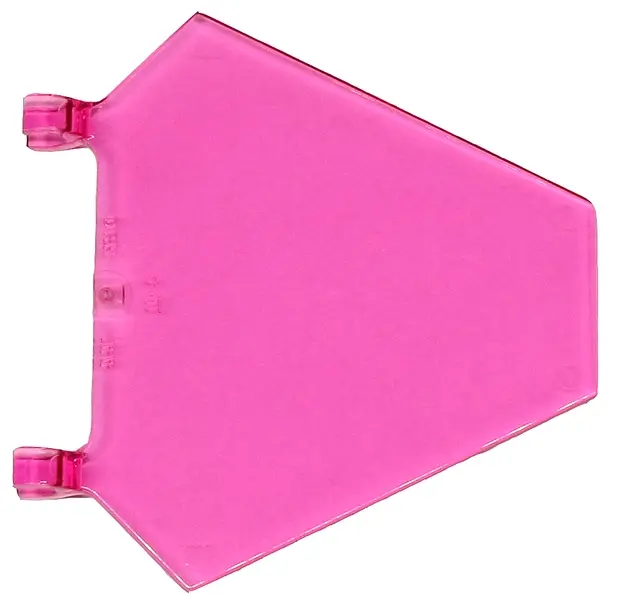 Trans-Dark Pink Flag 5 x 6 Hexagonal