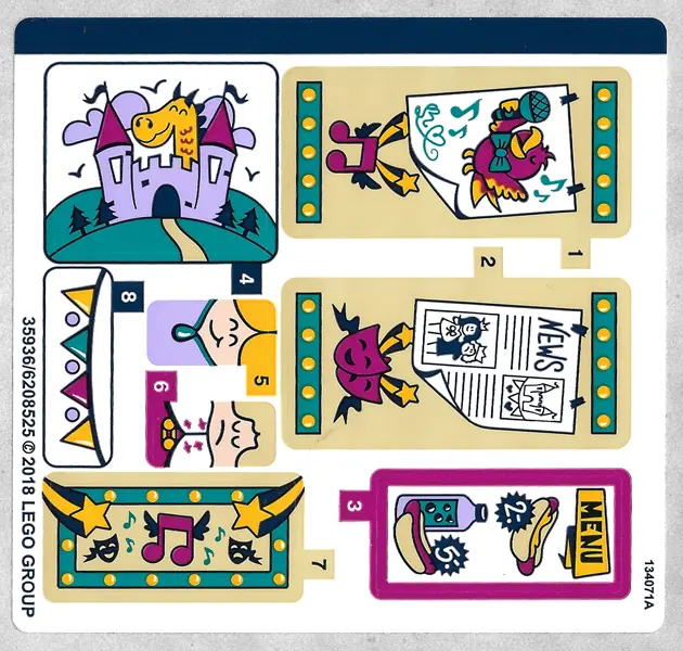Sticker Sheet for Set 41334 - (35936/6208525)