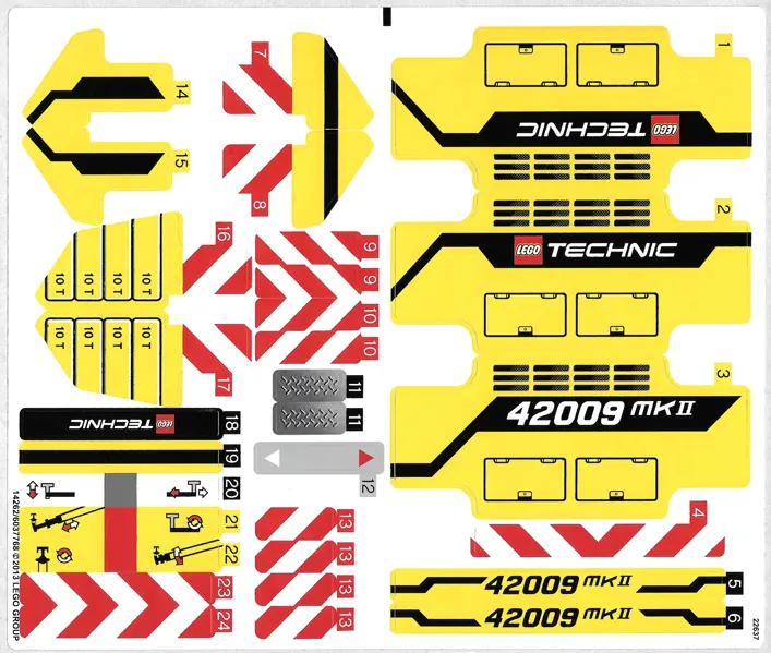 Sticker Sheet for Set 42009 - (14262/6037768)