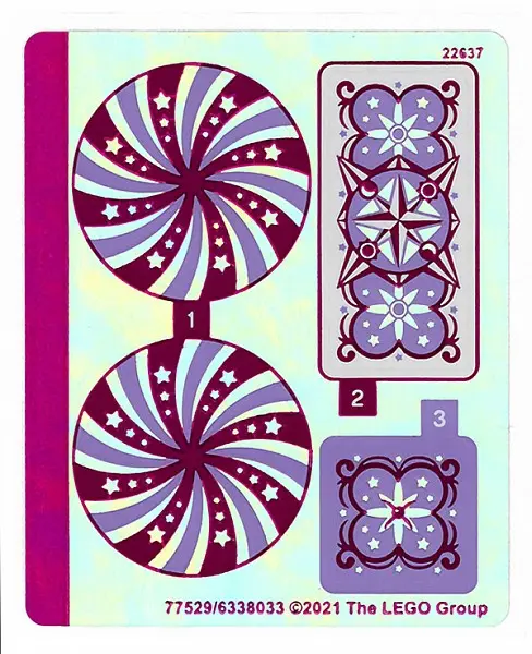 Sticker Sheet for Set 41686, Iridescent Mirrored - (77529/6338033)