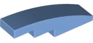 Medium Blue Slope, Curved 4 x 1