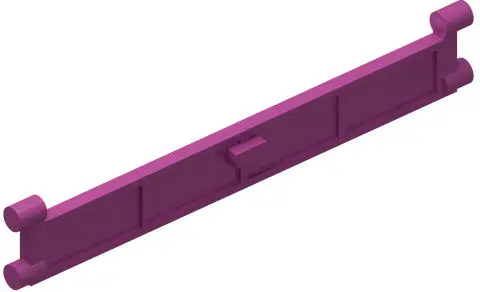 Magenta Garage Roller Door End Section with Handle