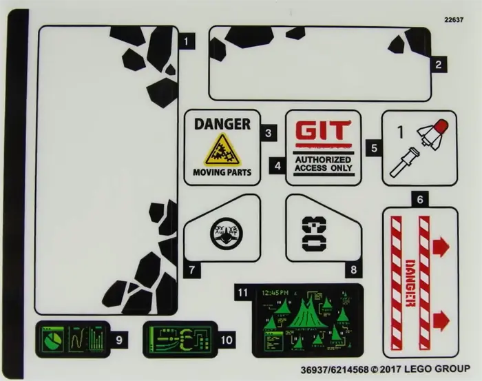 Sticker Sheet for Set 70631 - (36937/6214568)